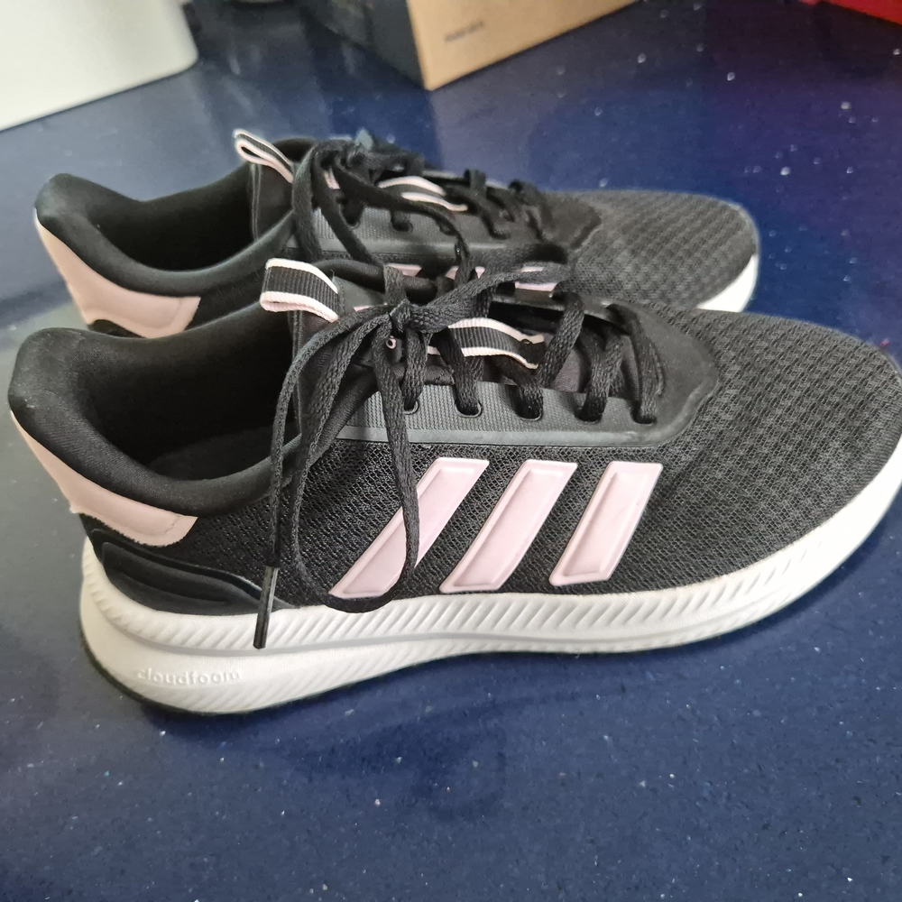 Adidas Women's Cloadfoam Black and Pink Running Shoes